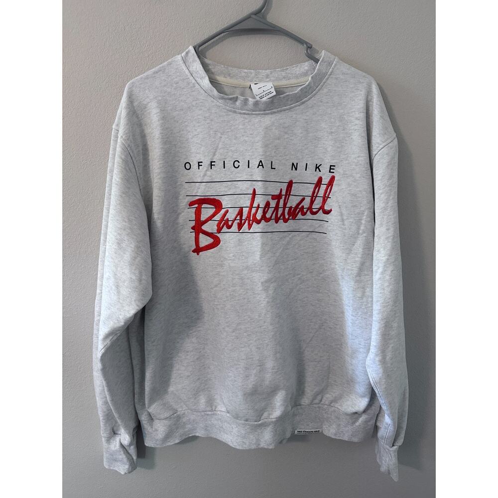 Nike Dri-FIT Standard Issue Basketball Crew Sweatshirt Men's size large grey
